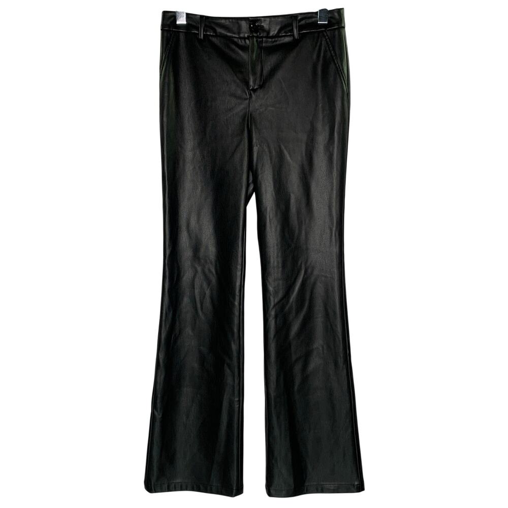Lovers and Friends Black Christine Flare Pants XS NEW Faux Leather Chic Urban